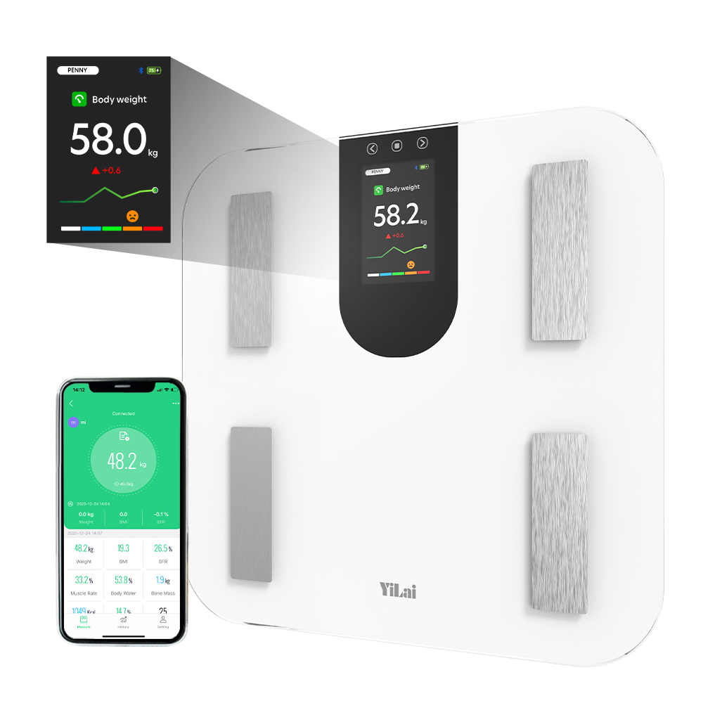 Bathroom Body Fat Scale with Large TFT Scree