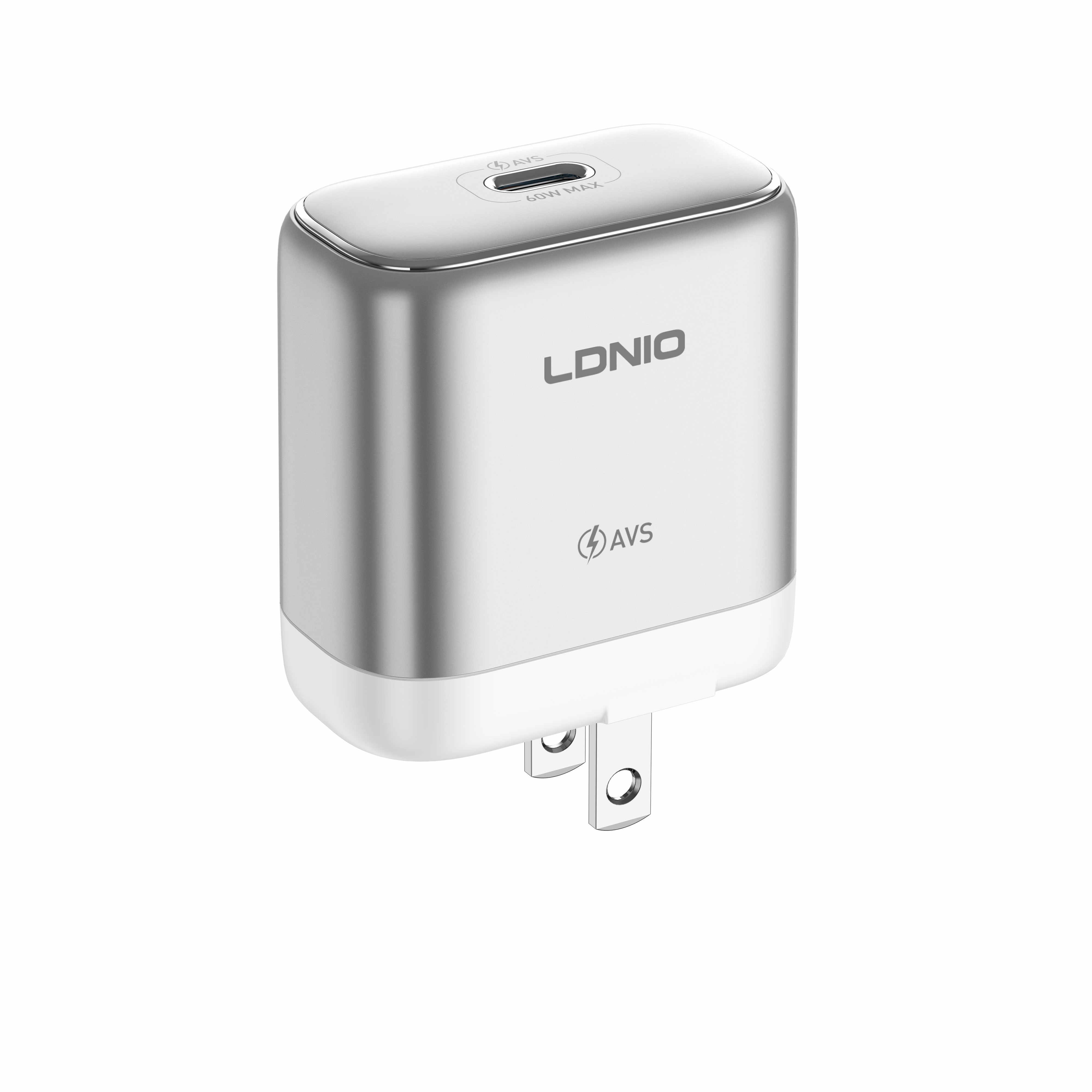LDNIO Q20 60W USB-C Single Port Fast Charger GaN Portable Power Adapter