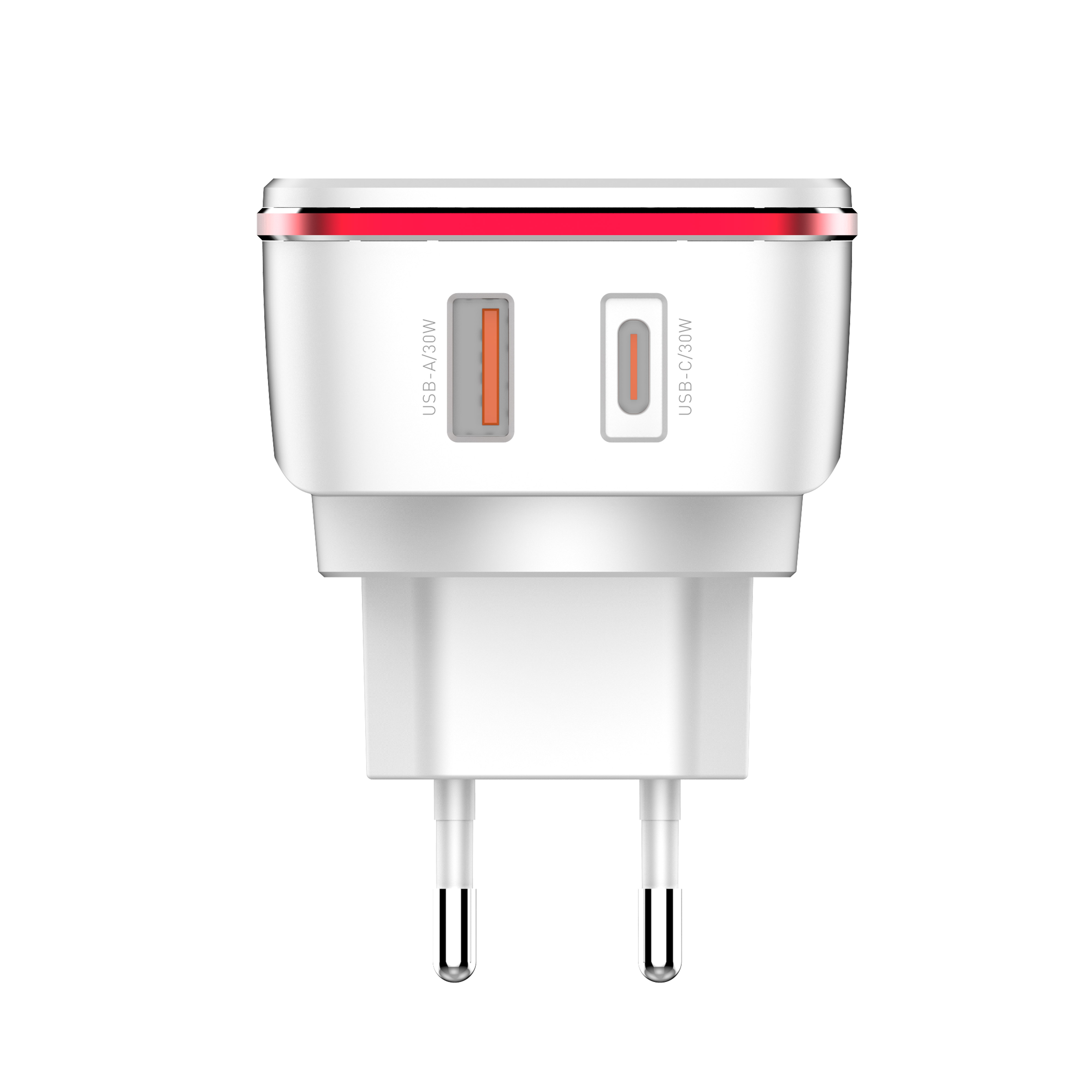 LDNIO 30W Wall Charger USB A QC3.0 USB C PD Fast Charging Adapter Compact Portable Travel Charger