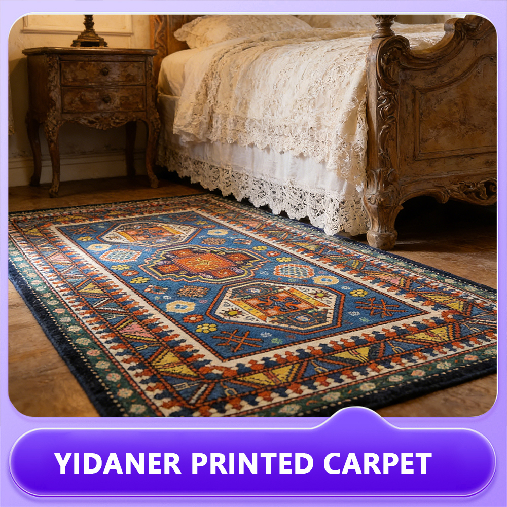 Flocked Exotic Totem Non-Slip Rug for Bedroom & Homestay