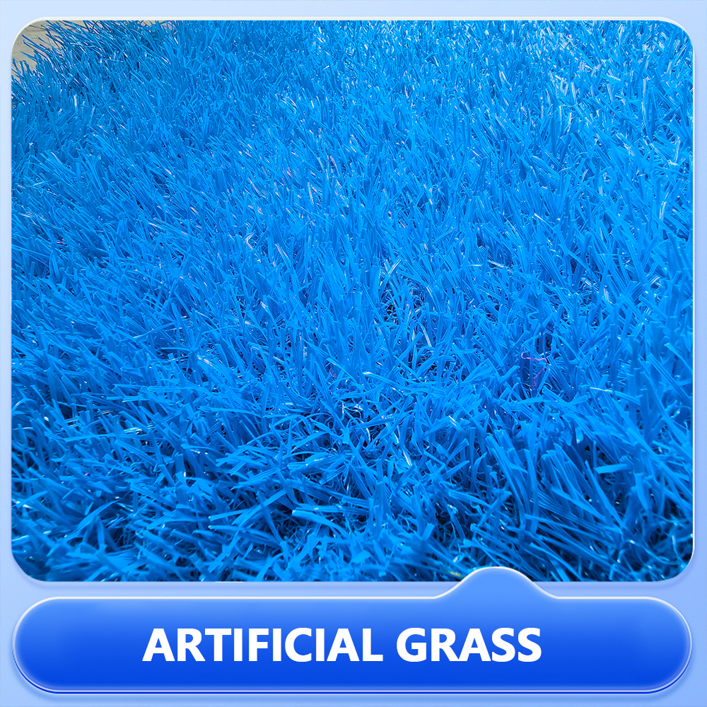 Blue Artificial Grass Specially for Playground