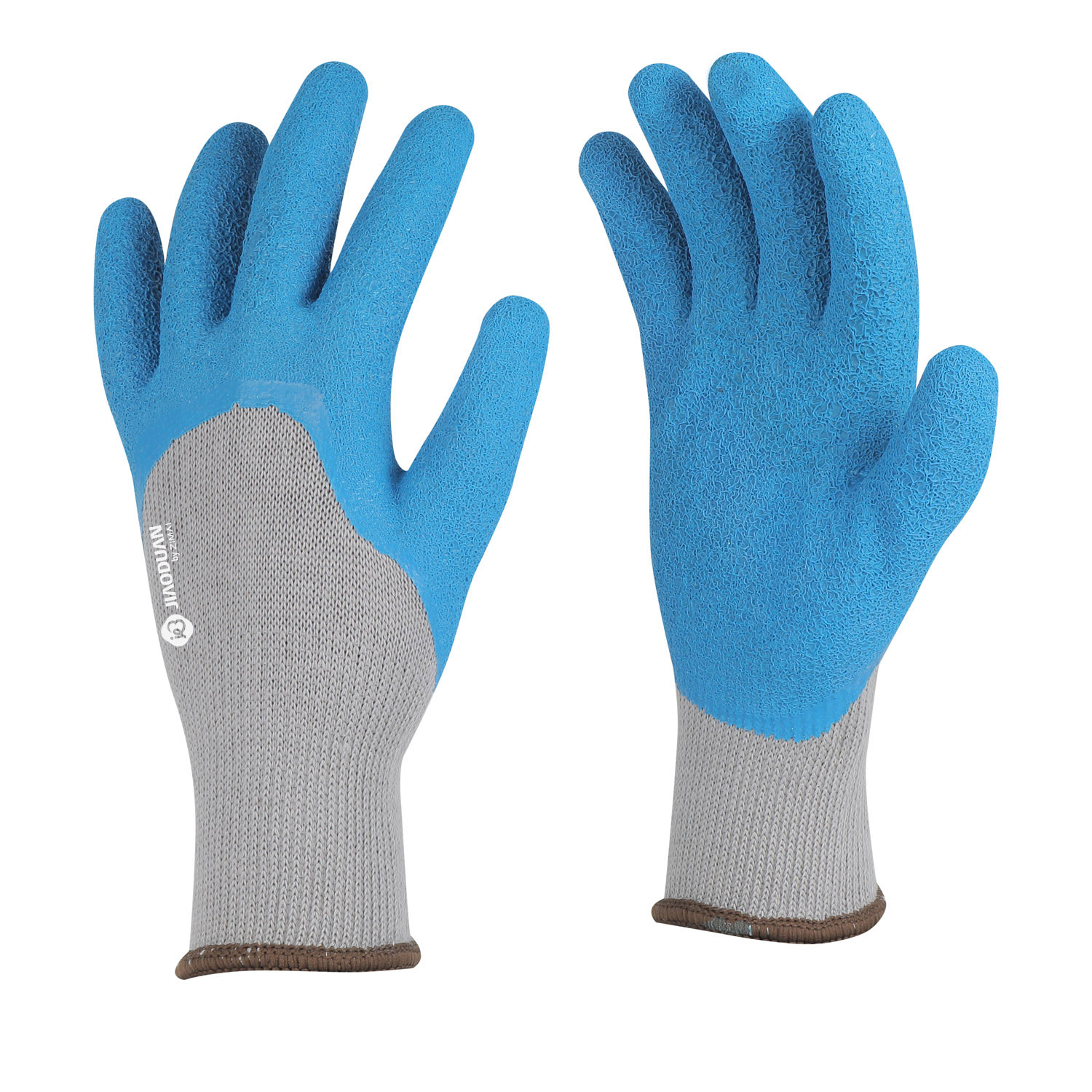 Crinkle latex 3/4 coated gloves
