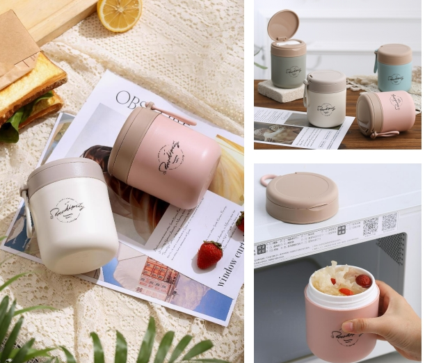 Leak Proof Vacuum Bento Box Soup Thermos With Spoon Stainless Steel Lunch Boxes Insulated Food Jar