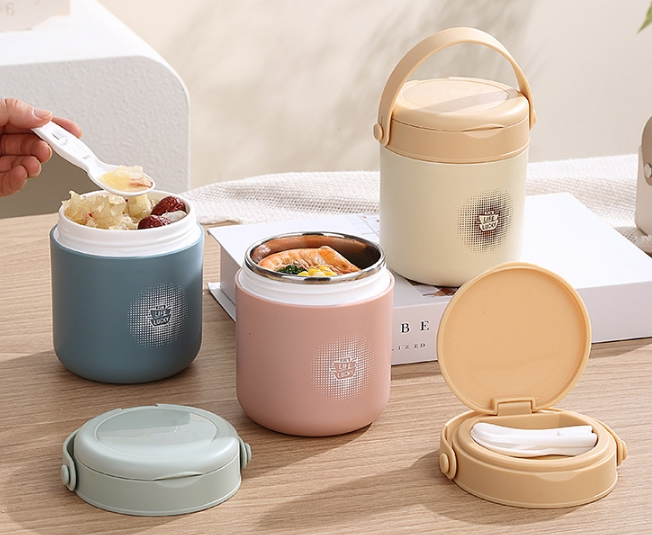 Keep Warm Insulated Soup Cup Box Portable Mini Sealed Breakfast Cup Thermal Soup Container with Lid