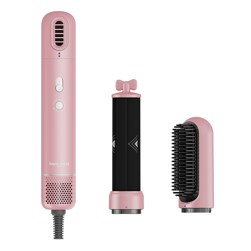 iFong S2 Plasma Hair Styling Dryer Kit, Hair Curler, Straightening Brush & Travel Set