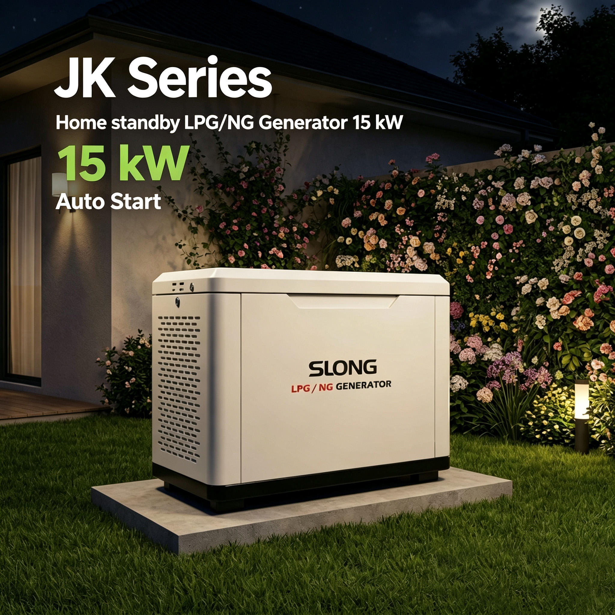 Silent Home Standby Gas Generator 15kw