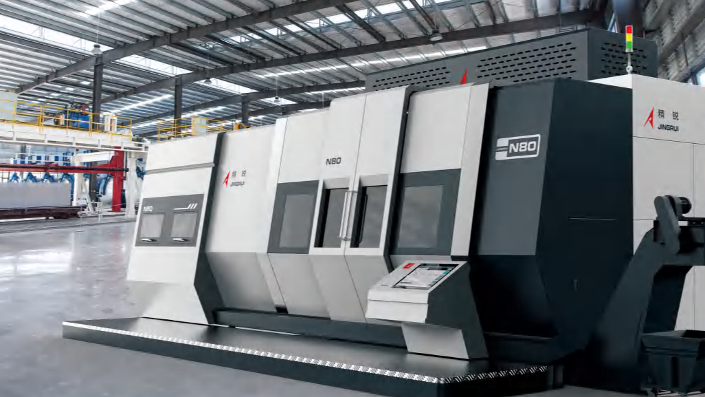Jingrui,Horizontal five-axis turning and milling center,Machining