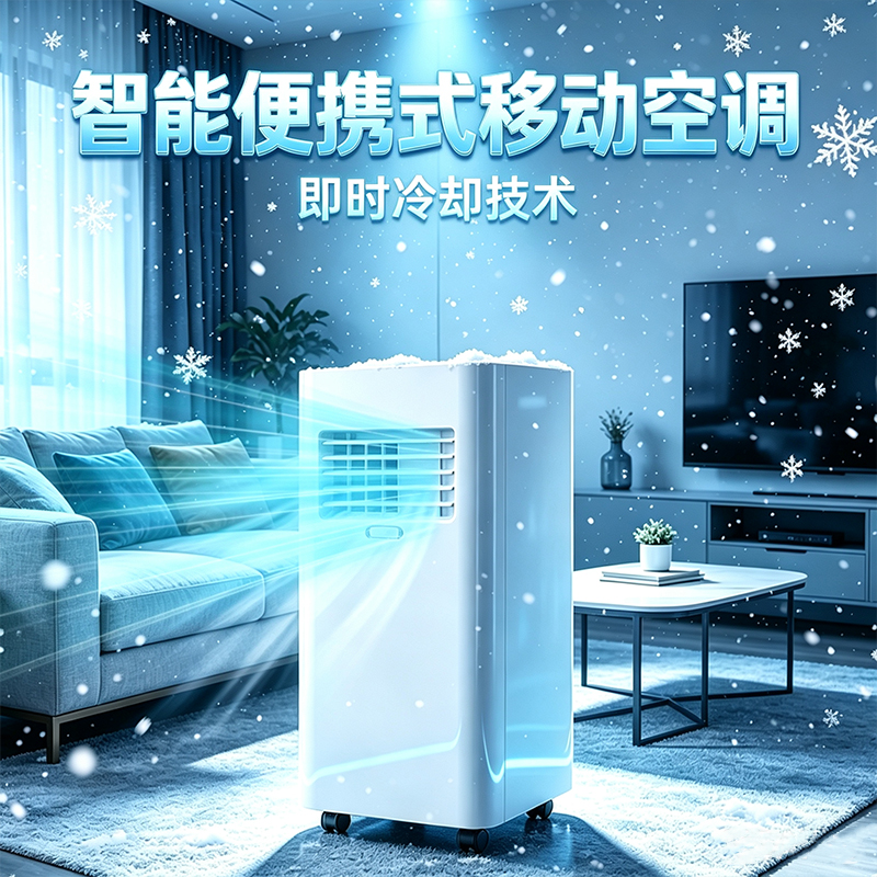 Tongxiangda 4000BTU Portable Air Conditioner | Cooling Only, Vertical Mobile, No Outdoor Unit